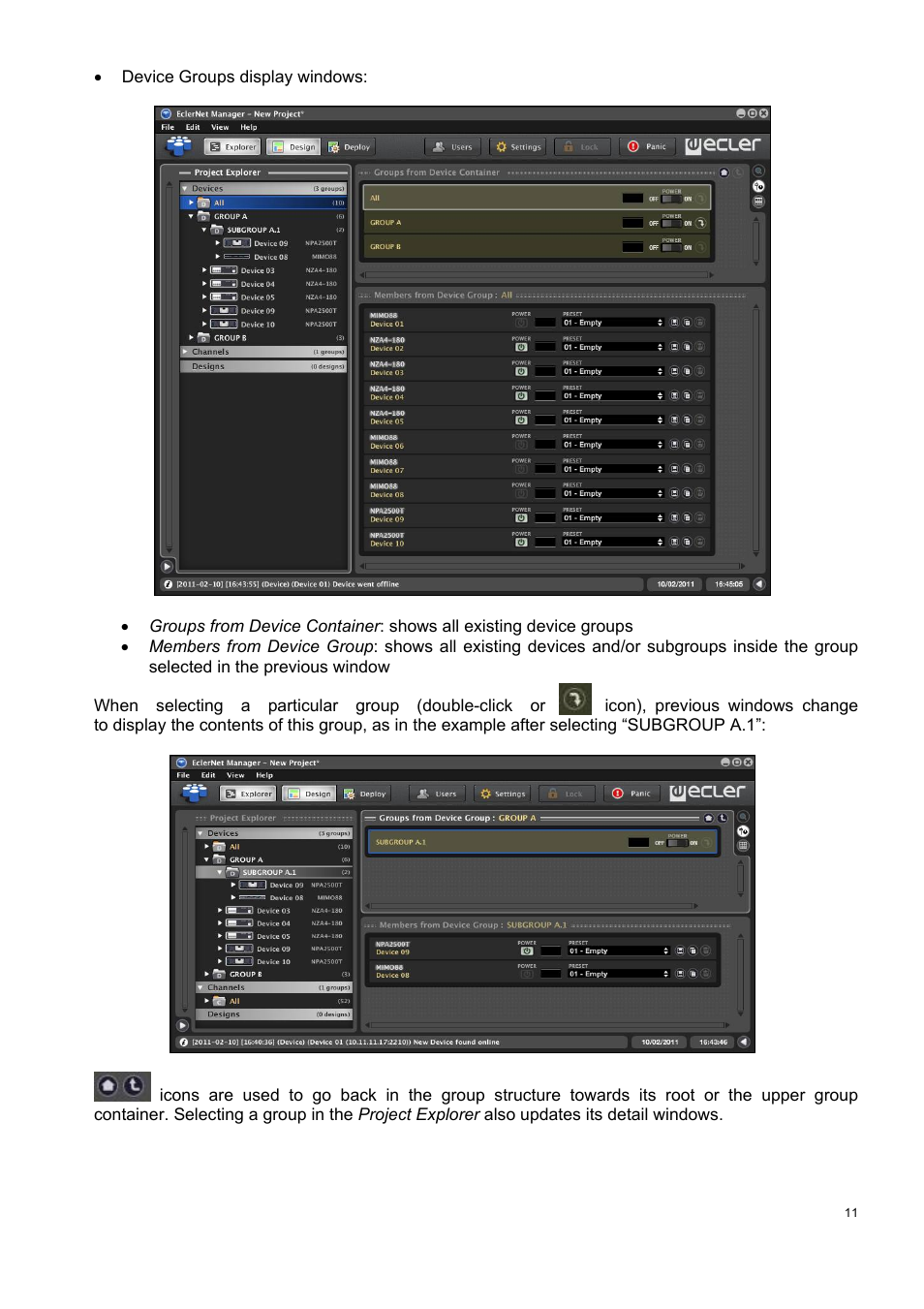 Ecler ECLERNET MANAGER User Manual | Page 11 / 208