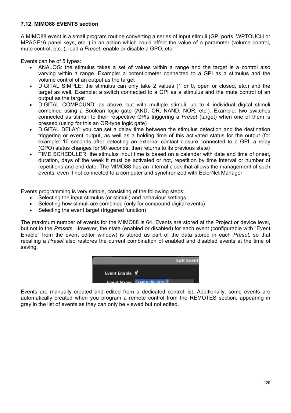 Ecler ECLERNET MANAGER User Manual | Page 129 / 208