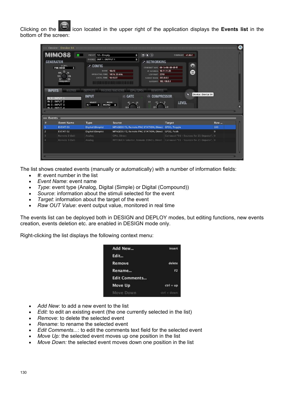 Ecler ECLERNET MANAGER User Manual | Page 130 / 208