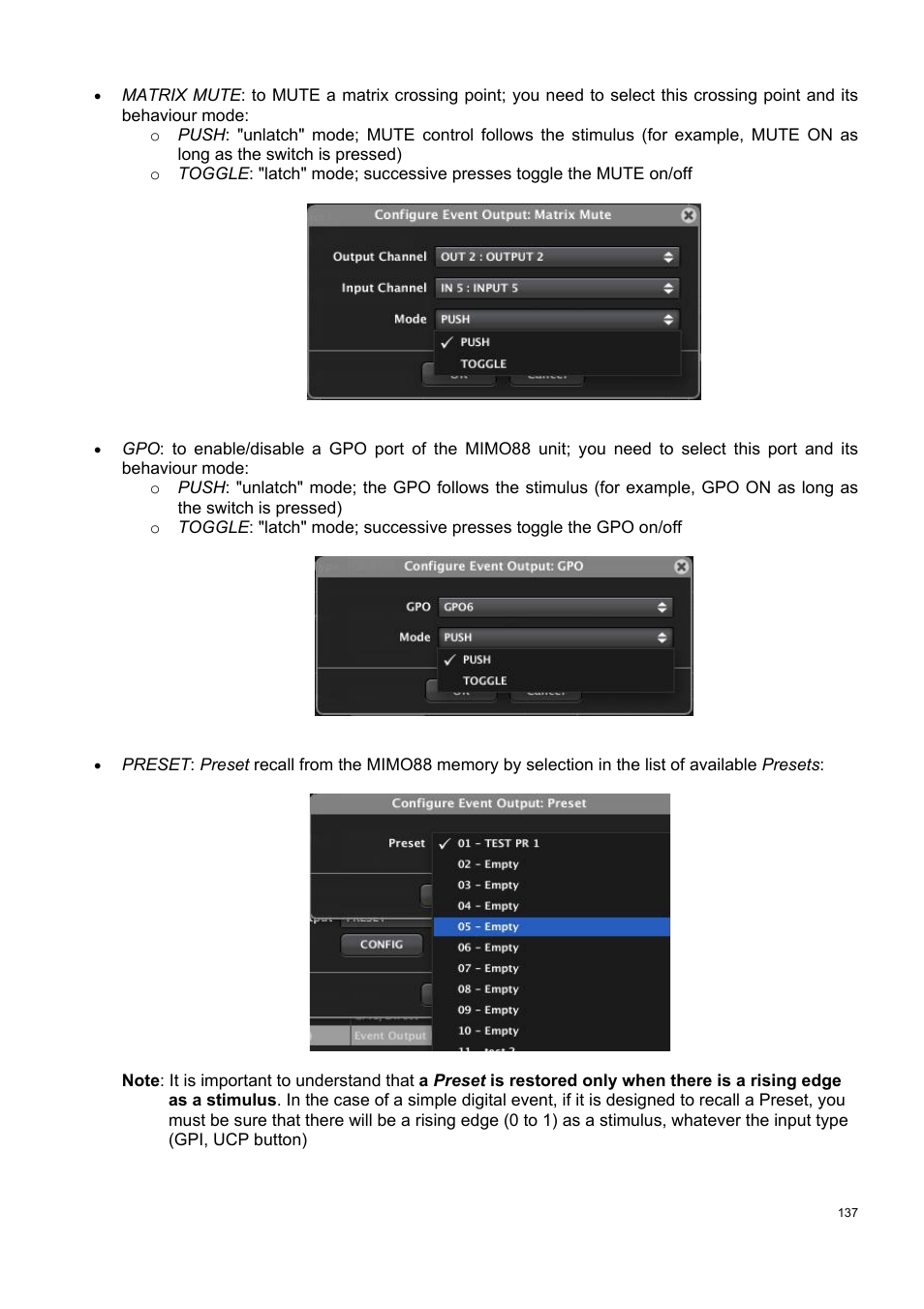 Ecler ECLERNET MANAGER User Manual | Page 137 / 208