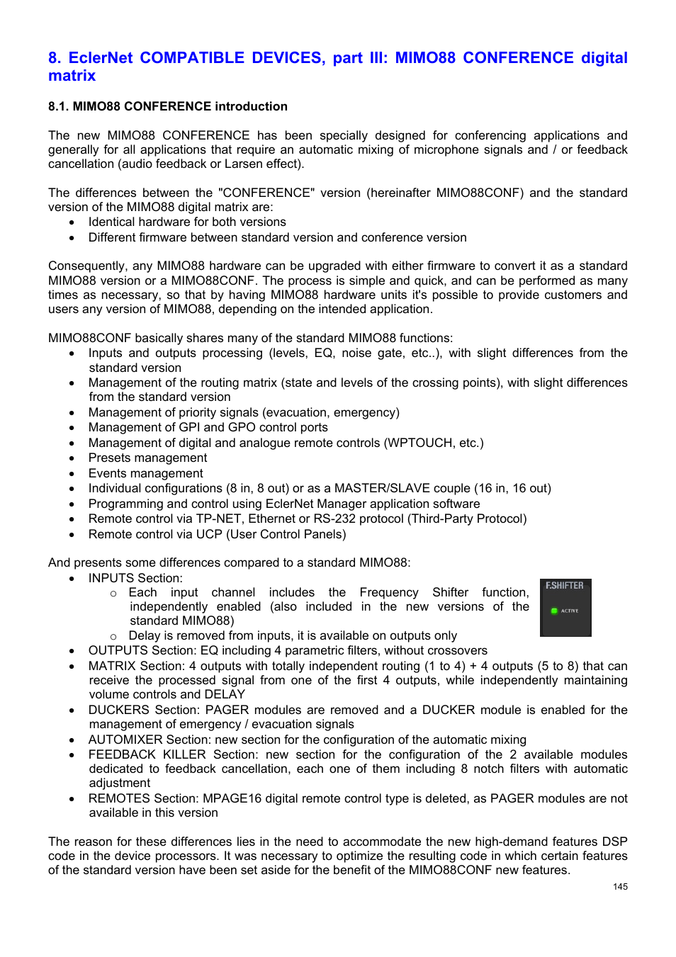 Ecler ECLERNET MANAGER User Manual | Page 145 / 208