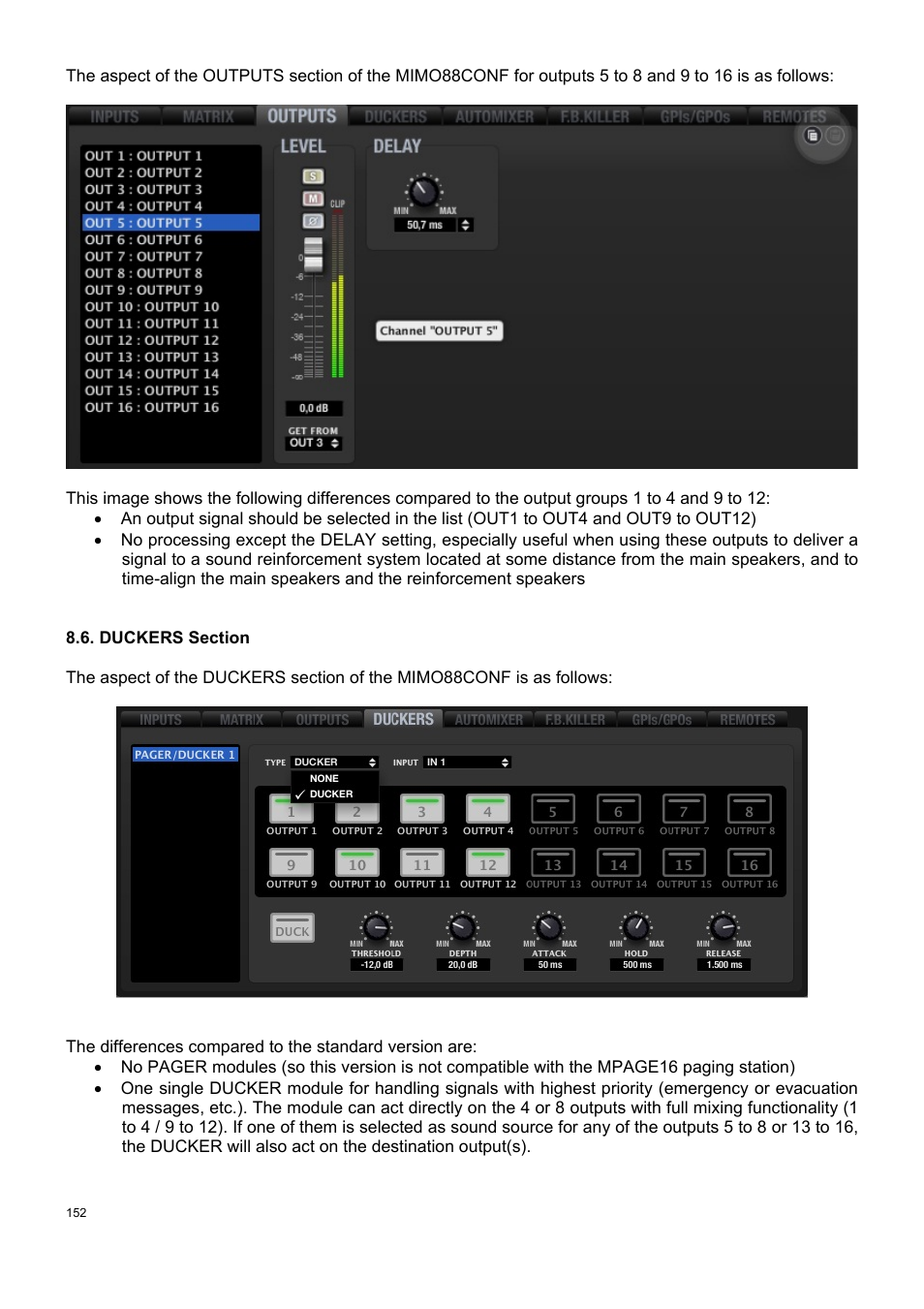 Ecler ECLERNET MANAGER User Manual | Page 152 / 208