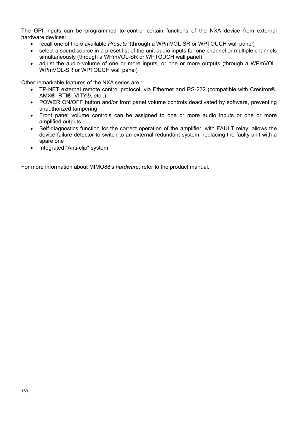 Ecler ECLERNET MANAGER User Manual | Page 160 / 208