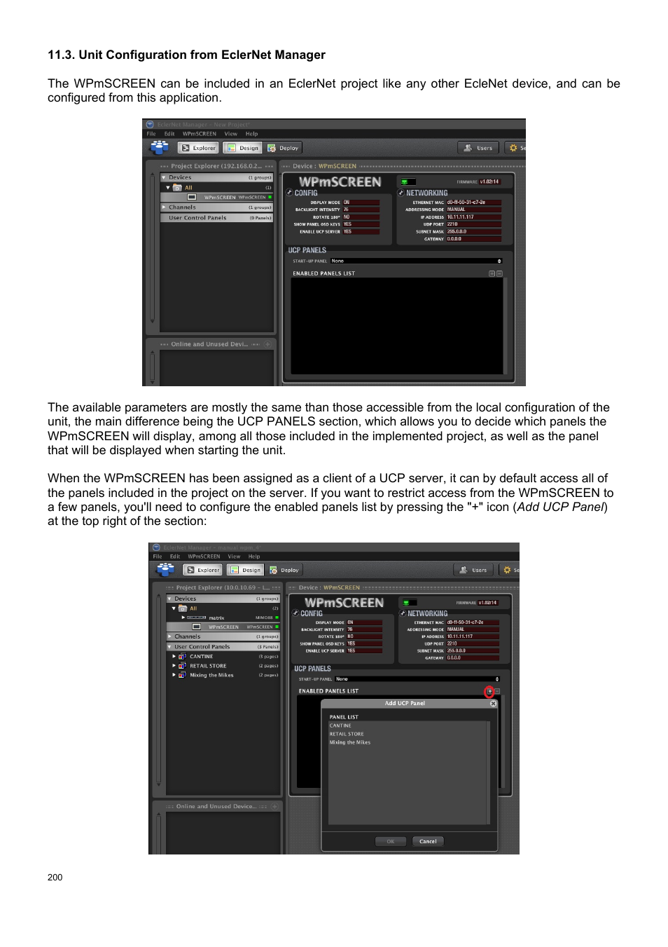 Ecler ECLERNET MANAGER User Manual | Page 200 / 208