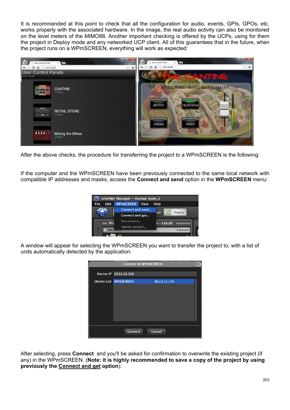 Ecler ECLERNET MANAGER User Manual | Page 203 / 208