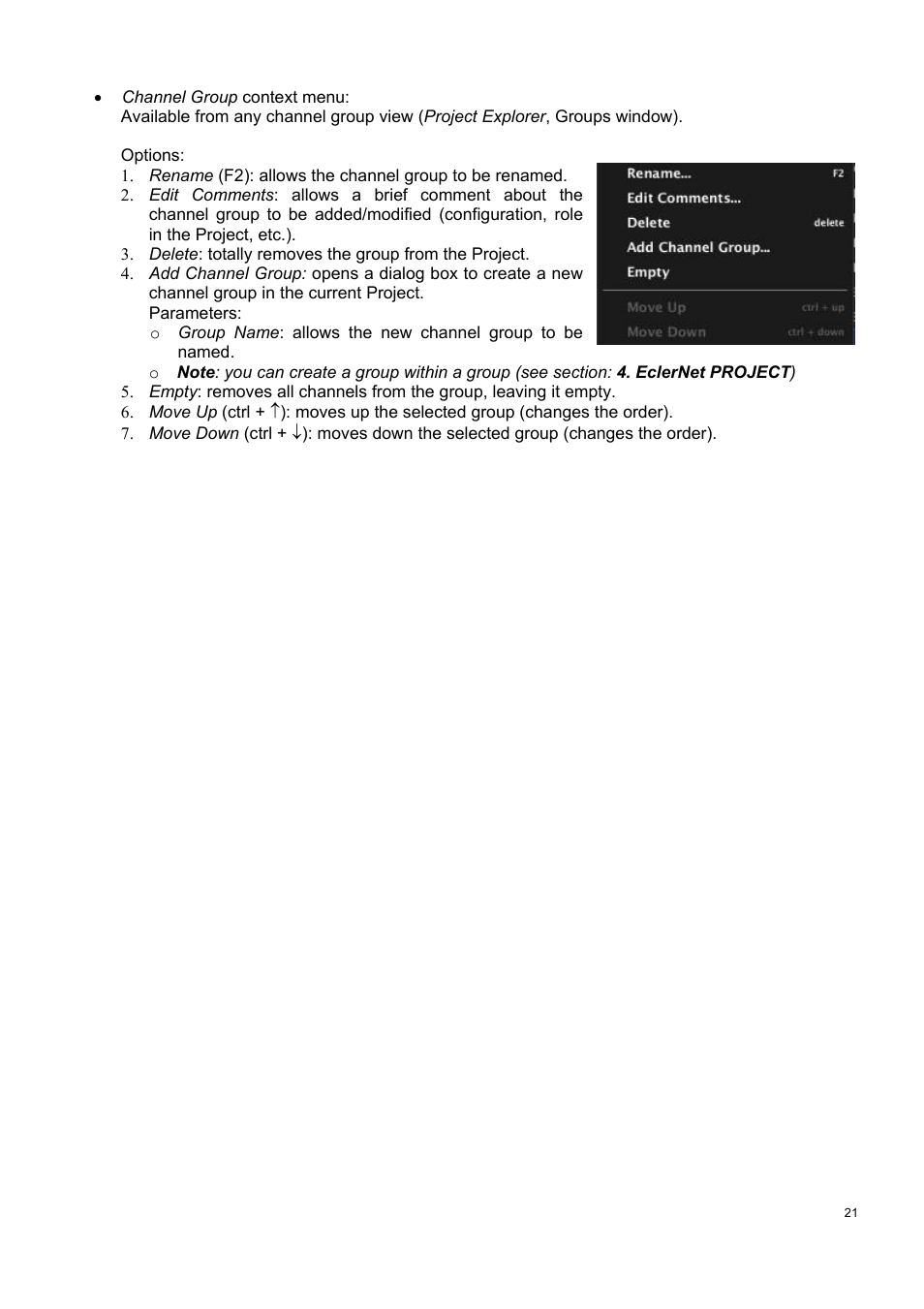 Ecler ECLERNET MANAGER User Manual | Page 21 / 208