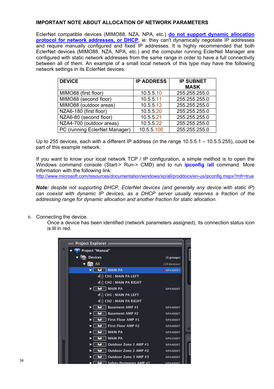 Ecler ECLERNET MANAGER User Manual | Page 34 / 208