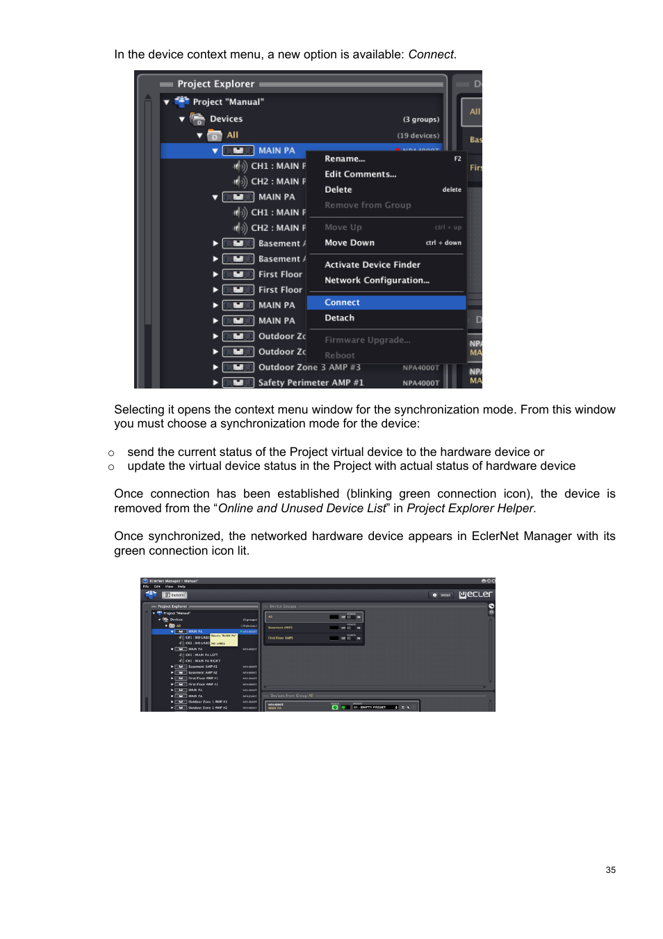 Ecler ECLERNET MANAGER User Manual | Page 35 / 208