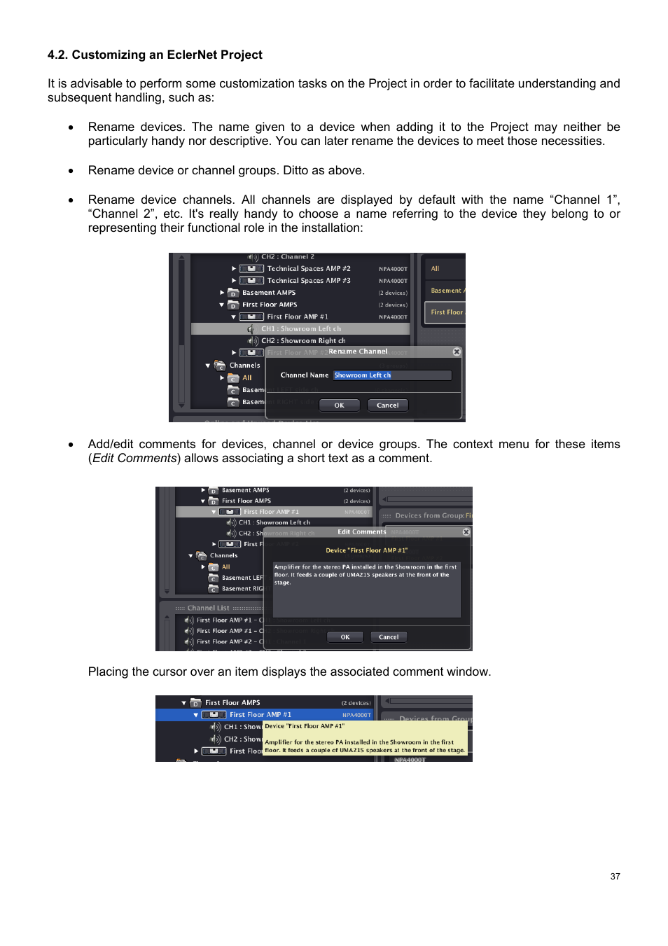 Ecler ECLERNET MANAGER User Manual | Page 37 / 208