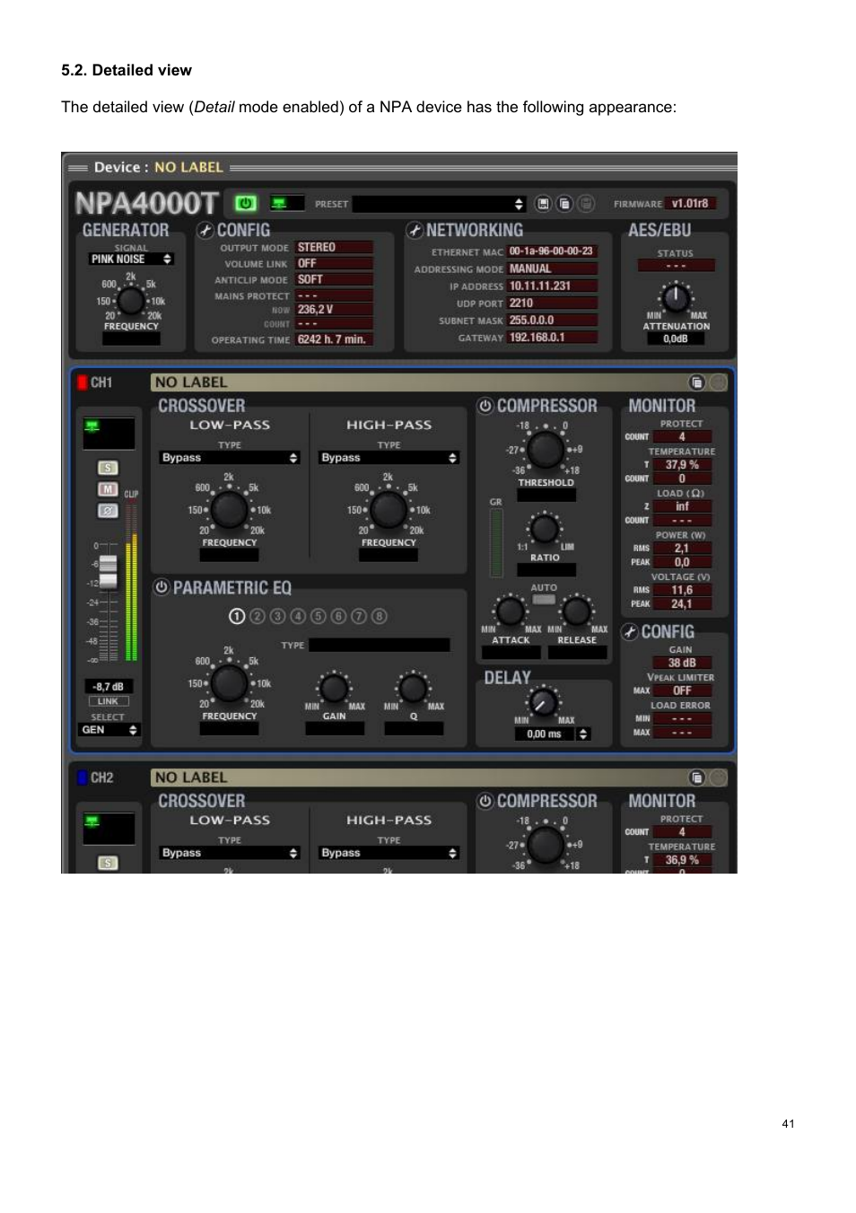 Ecler ECLERNET MANAGER User Manual | Page 41 / 208