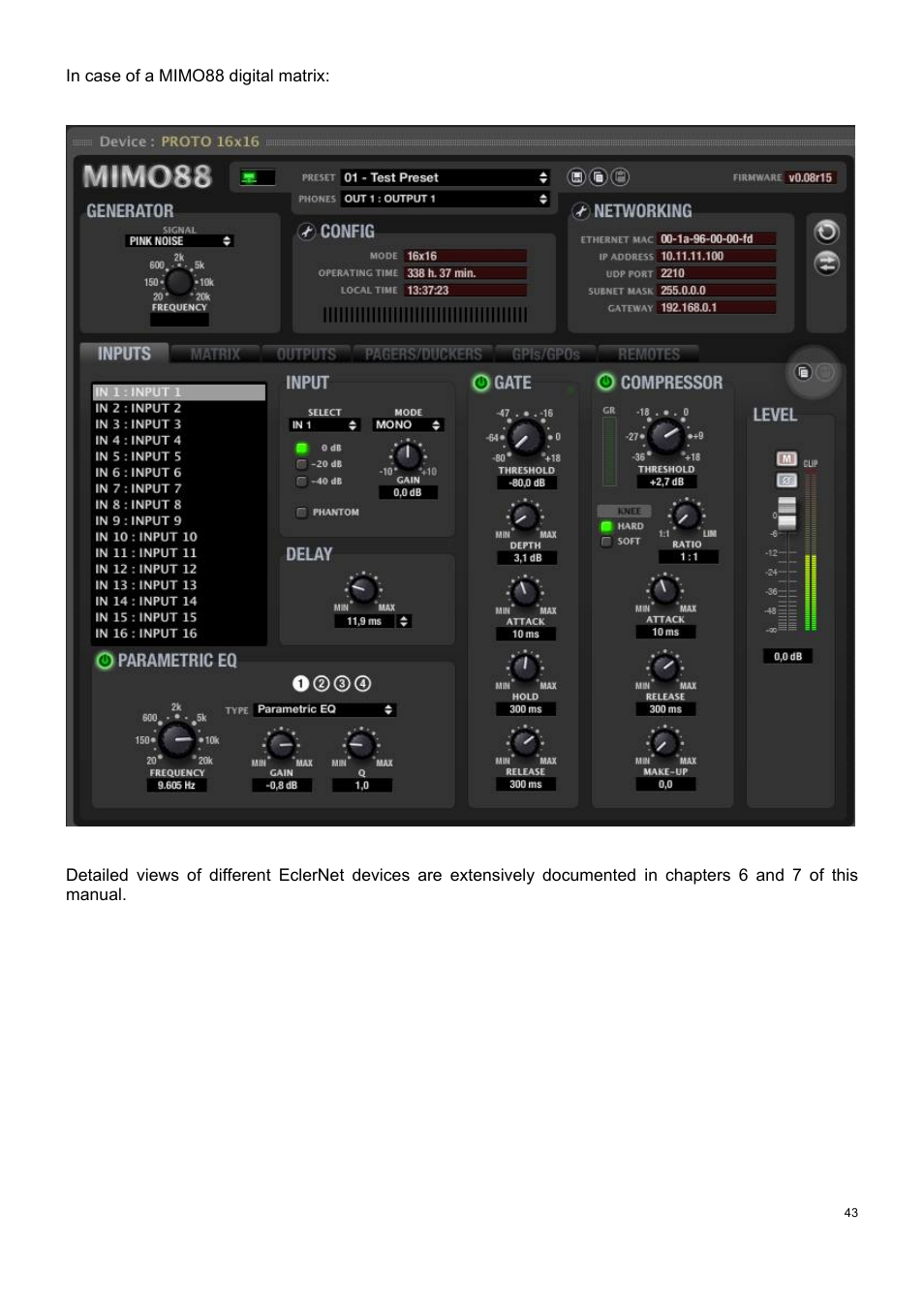 Ecler ECLERNET MANAGER User Manual | Page 43 / 208