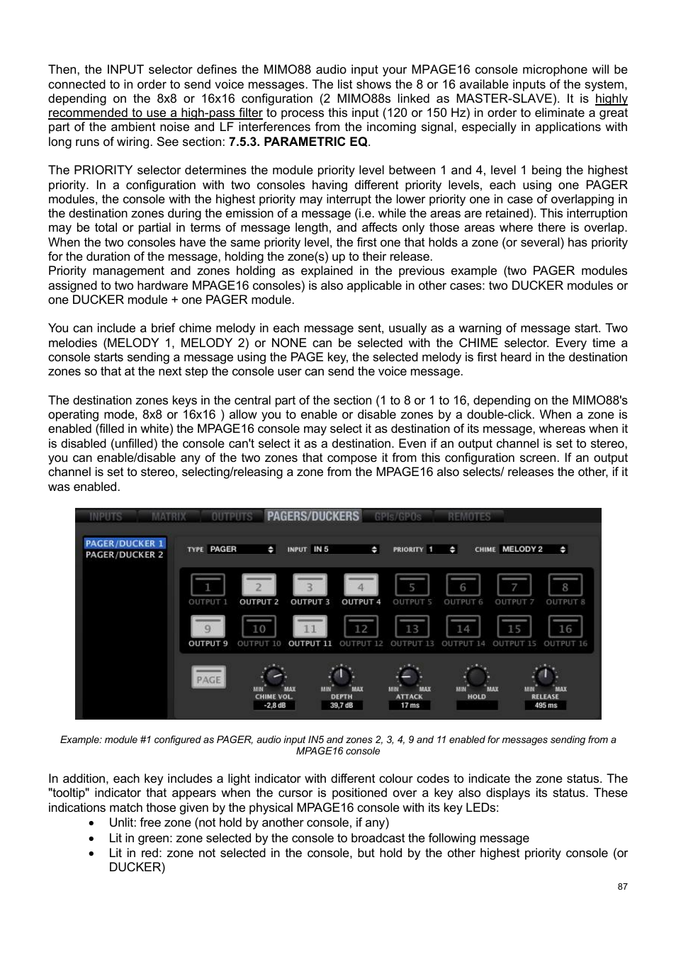 Ecler ECLERNET MANAGER User Manual | Page 87 / 208