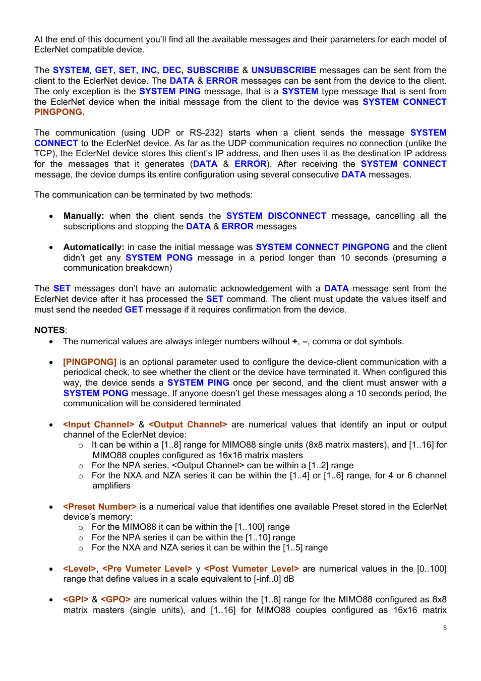 Ecler TP-NET User Manual | Page 5 / 35