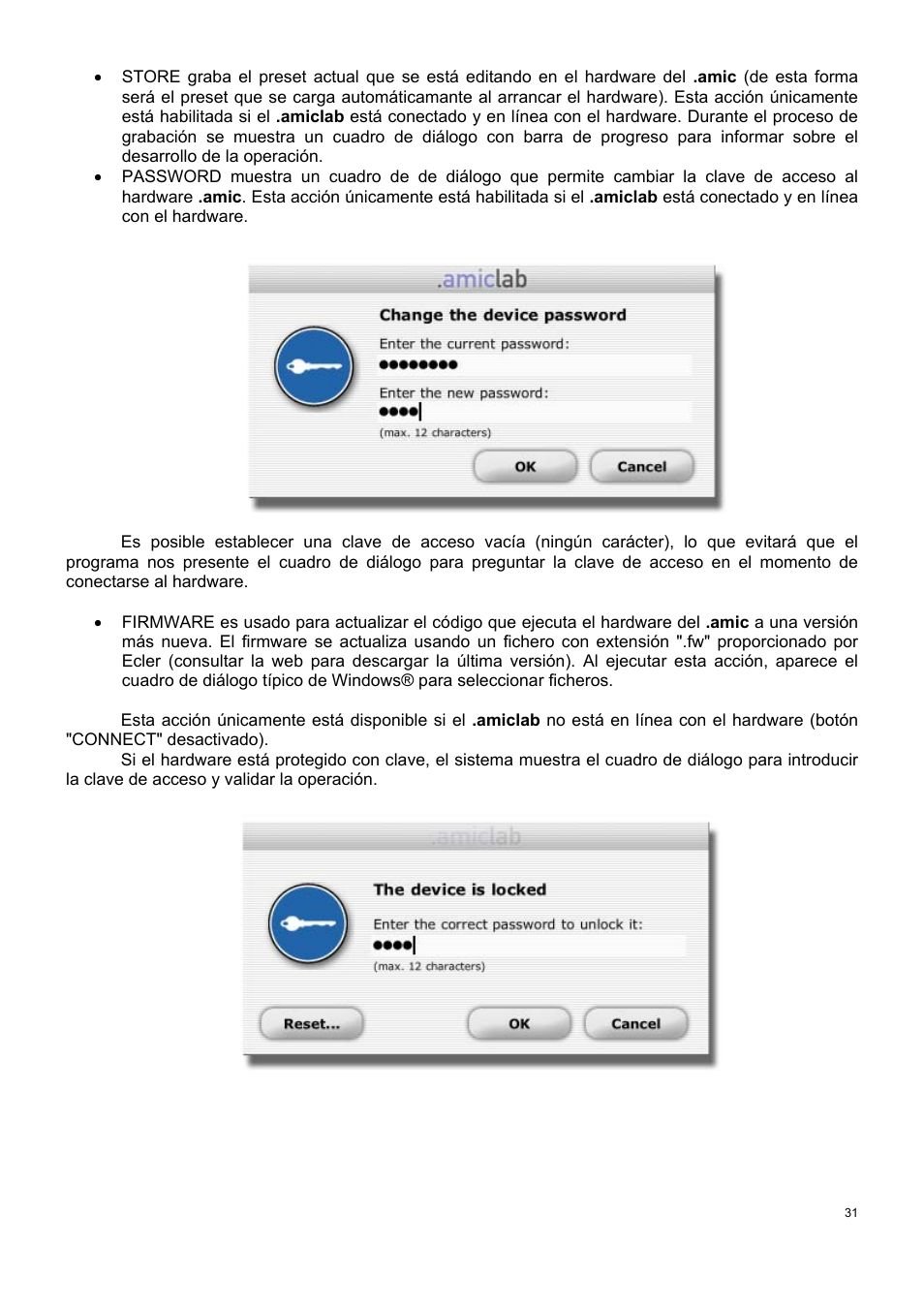 Ecler AmicLab User Manual | Page 31 / 88