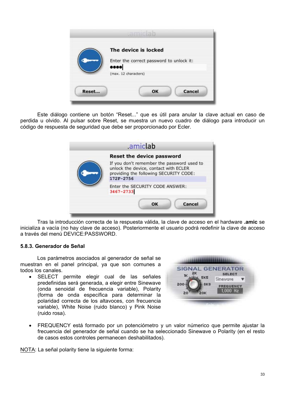 Ecler AmicLab User Manual | Page 33 / 88