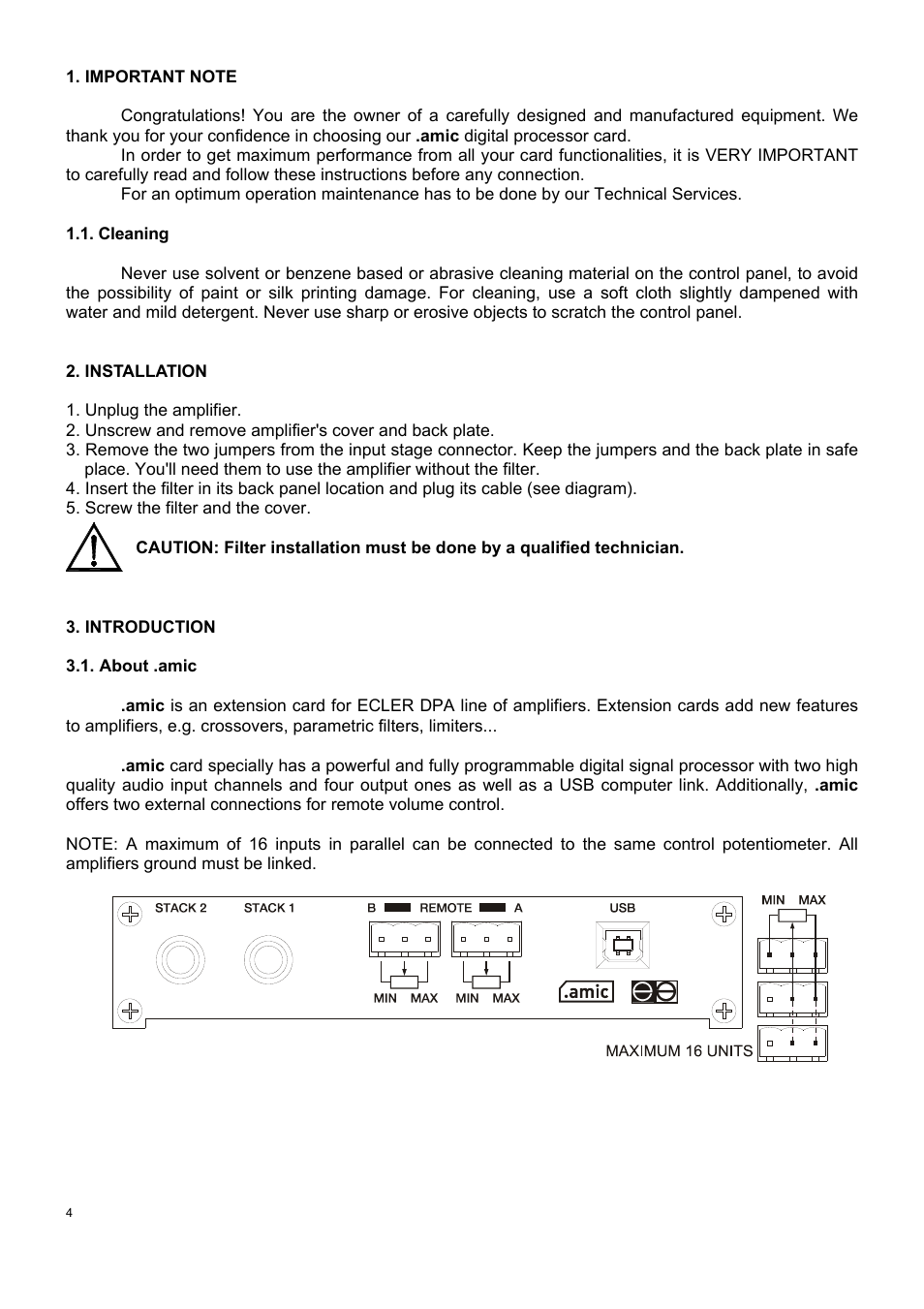 Ecler AmicLab User Manual | Page 4 / 88