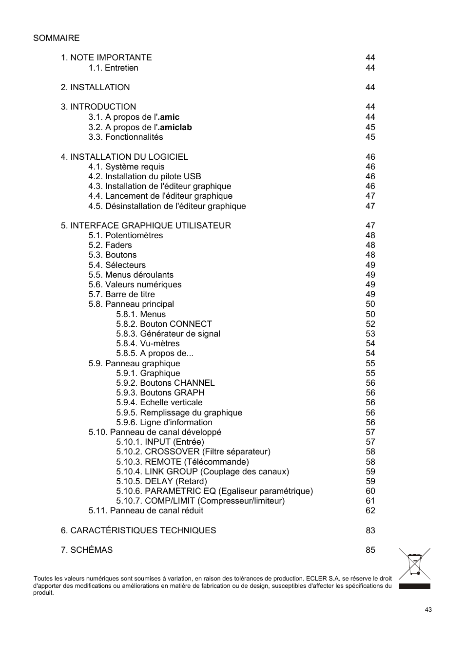 Ecler AmicLab User Manual | Page 43 / 88