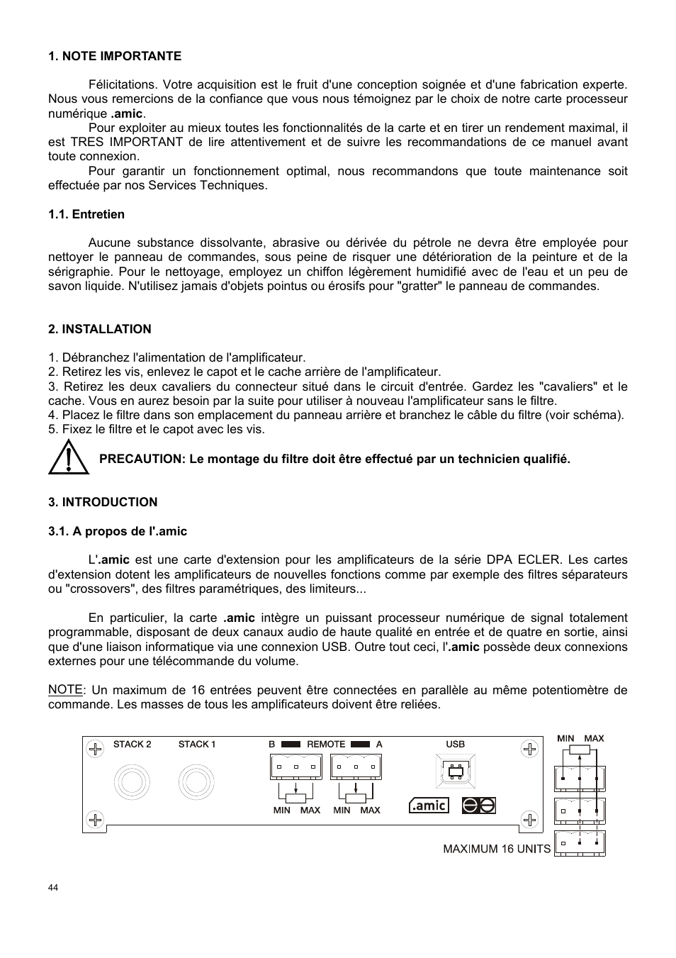 Ecler AmicLab User Manual | Page 44 / 88