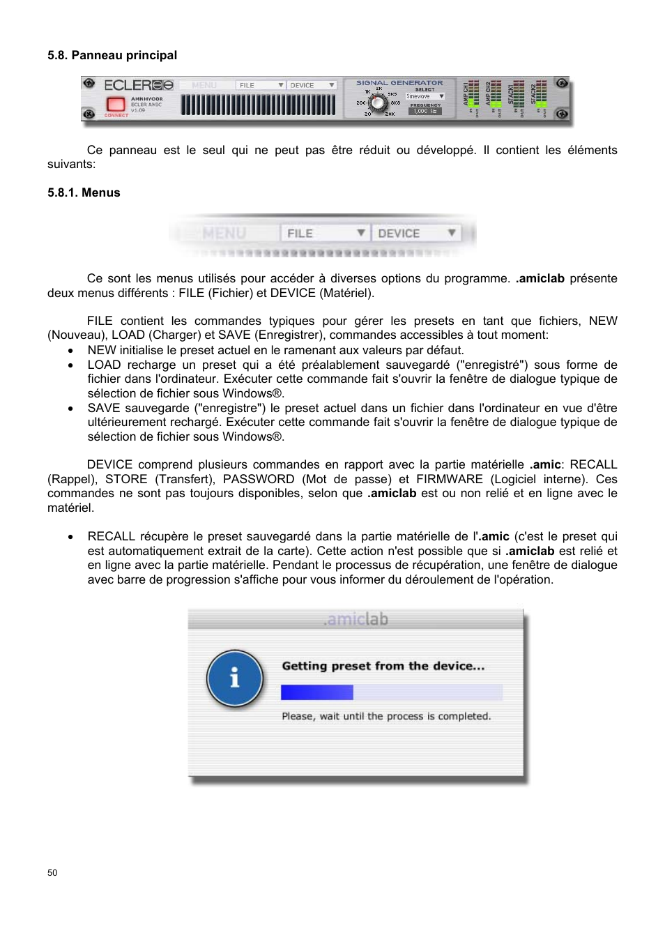 Ecler AmicLab User Manual | Page 50 / 88