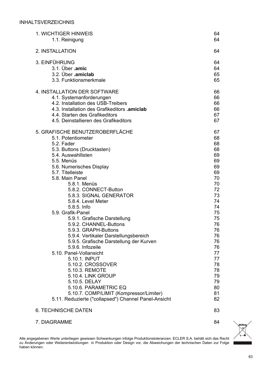 Ecler AmicLab User Manual | Page 63 / 88