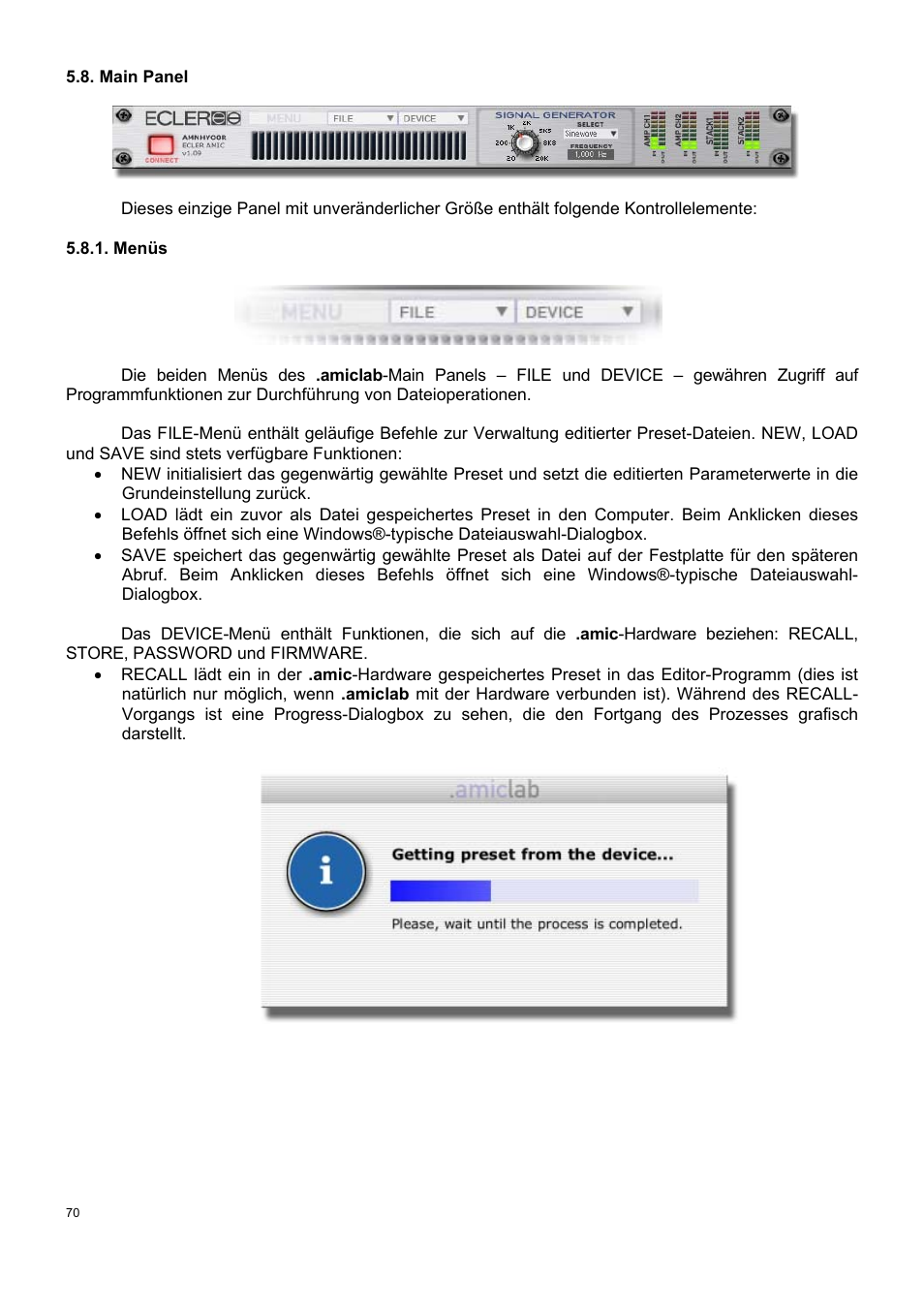 Ecler AmicLab User Manual | Page 70 / 88