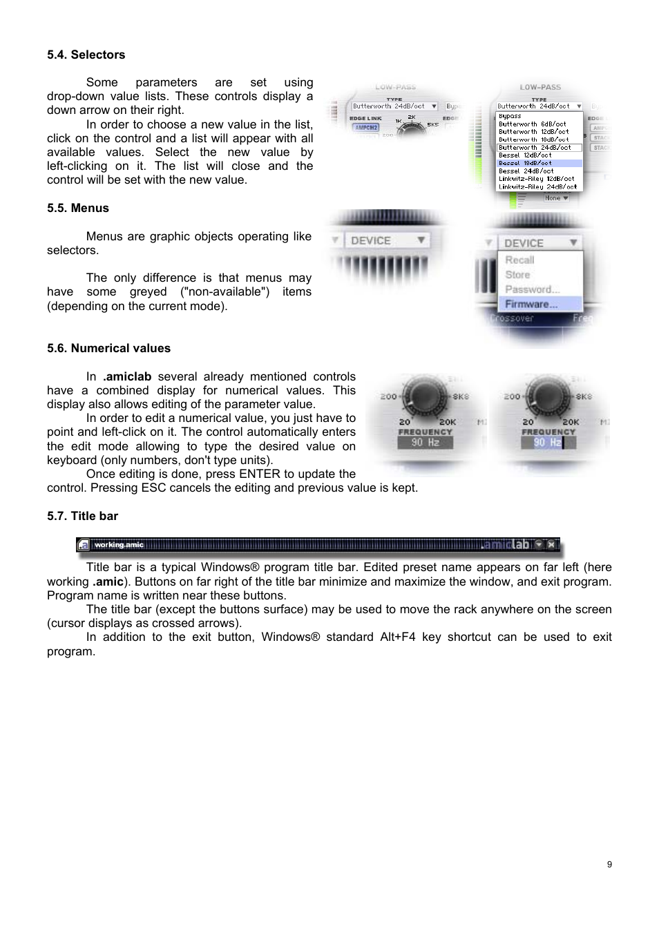 Ecler AmicLab User Manual | Page 9 / 88