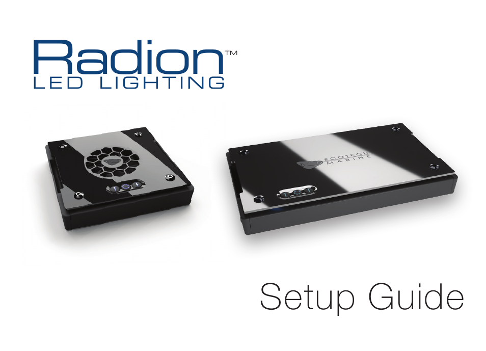 EcoTech Marine XR15 Radion User Manual | 11 pages