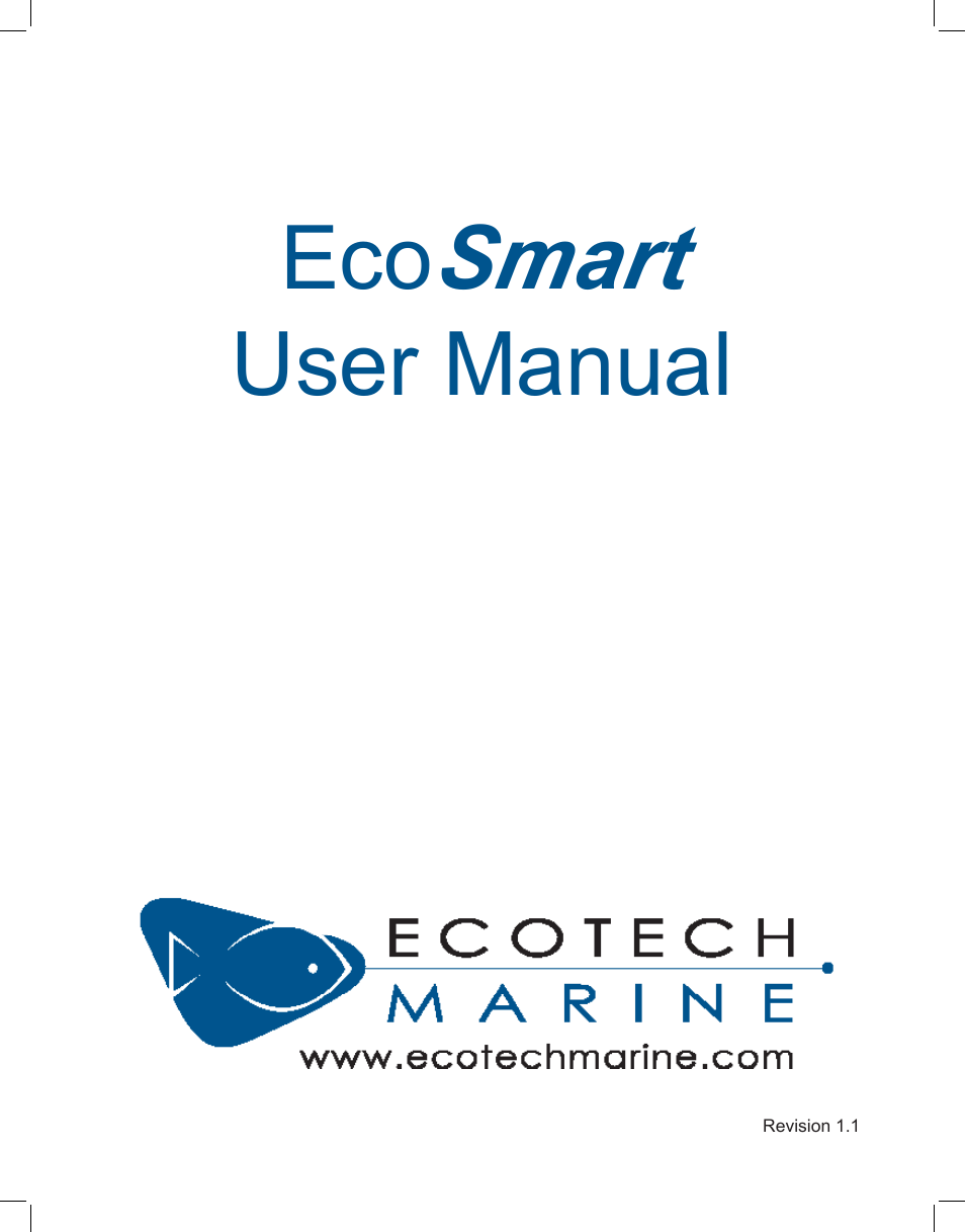 EcoTech Marine Full EcoSmart User Manual | 44 pages