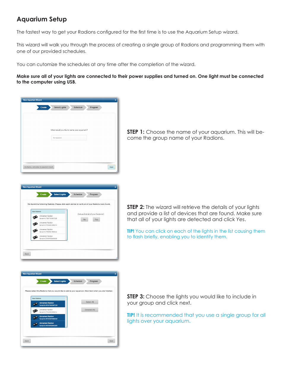 Aquarium setup | EcoTech Marine EcoSmart Live User Manual | Page 2 / 11