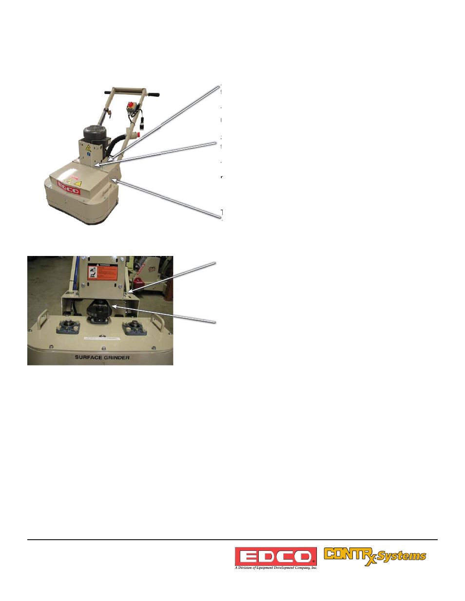 Procedure for adjusting or replacing drive belt | EDCO 4GC-P User Manual | Page 8 / 16