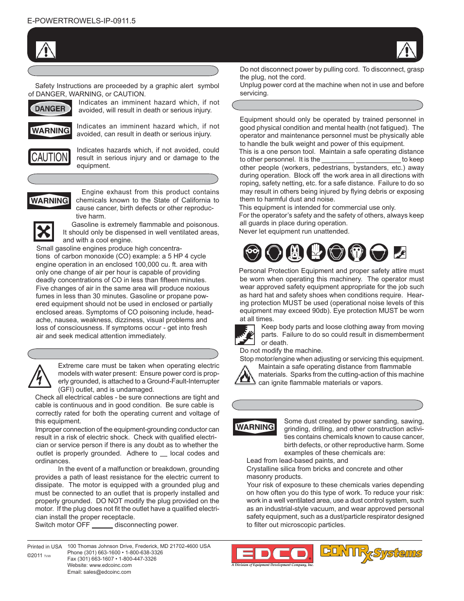 EDCO 446 User Manual | Page 2 / 24