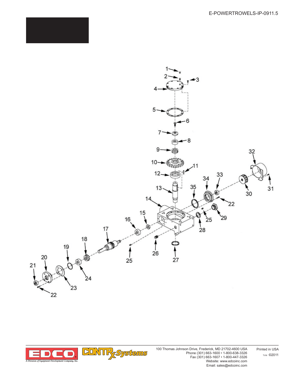 3a parts, 3a-8, Sfc gearbox assembly | EDCO 446 User Manual | Page 21 / 24