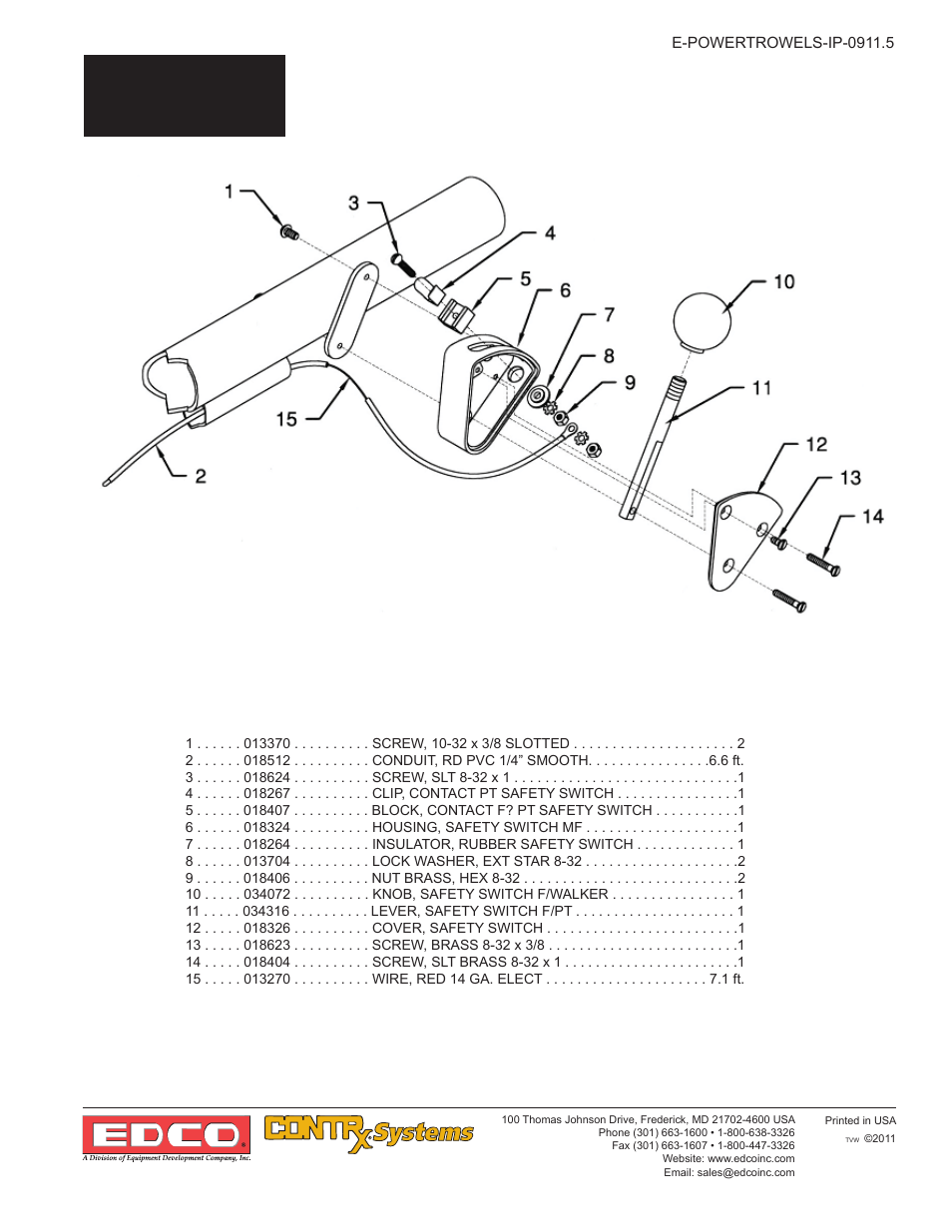 3a parts, 3a-10, Kill switch assembly | EDCO 446 User Manual | Page 23 / 24