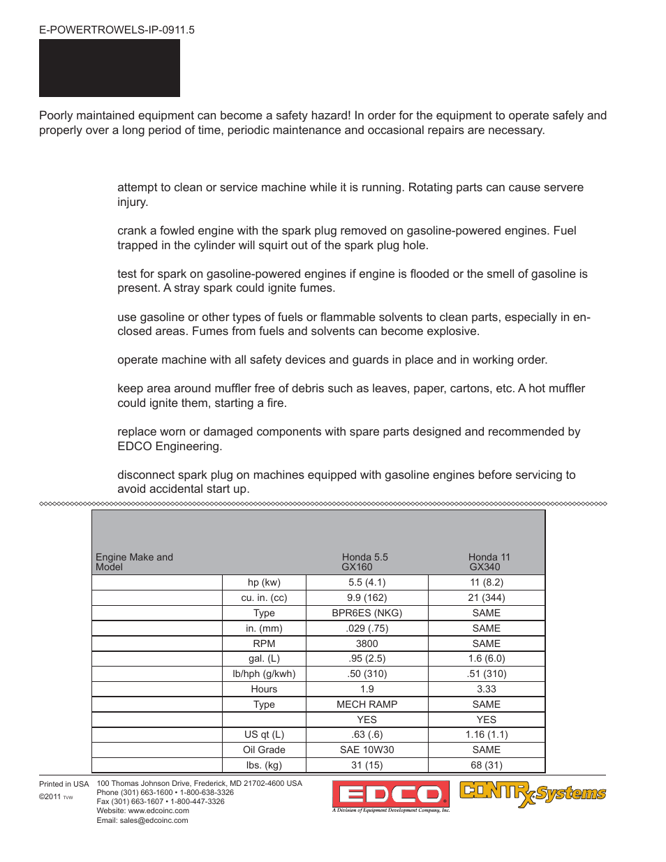 1a operations, 4 service safety, 1a-6 | 1a-7 | EDCO 446 User Manual | Page 8 / 24