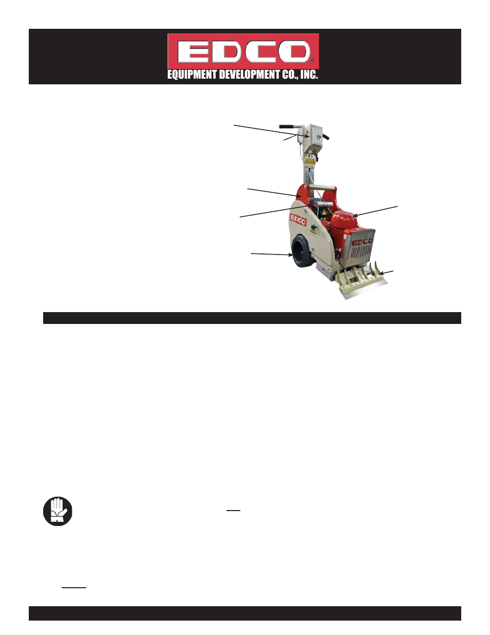 Operating instructions, Equipment development co., inc | EDCO TS-14 User Manual | Page 5 / 12