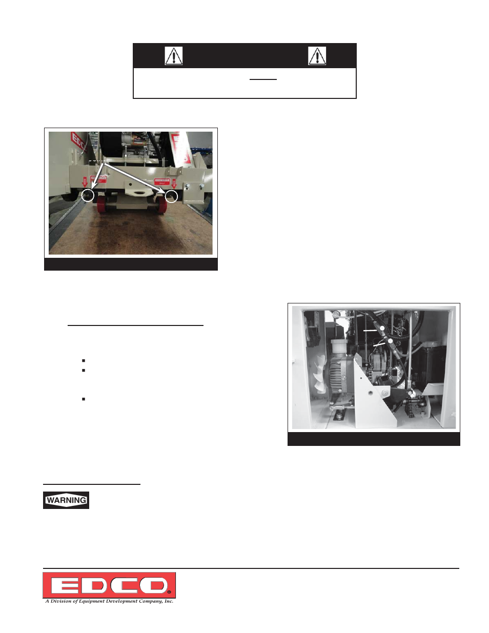 Important, Grease bearings - (12 total), Transporting the saw | EDCO SS-26E User Manual | Page 15 / 20