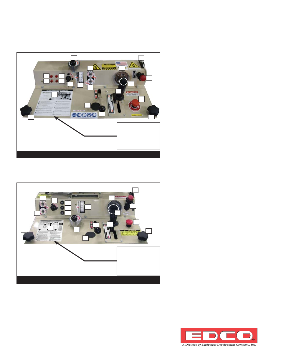 Diesel powered operating controls | EDCO SS-26E User Manual | Page 6 / 20