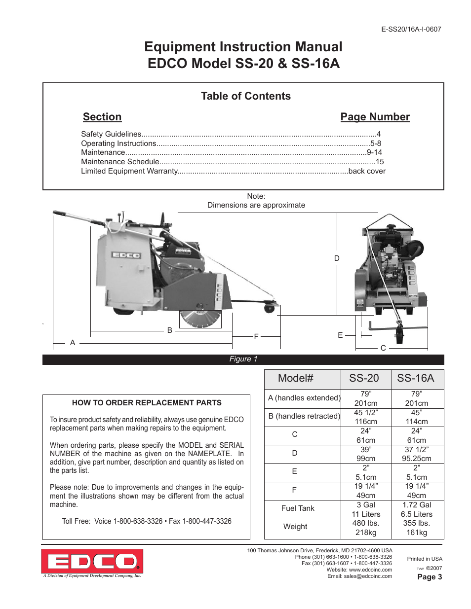 EDCO SS-16A User Manual | Page 3 / 16