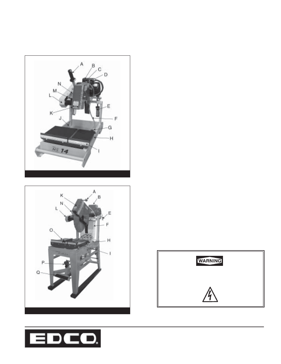 Operator controls- ms models | EDCO MS-20 User Manual | Page 5 / 16