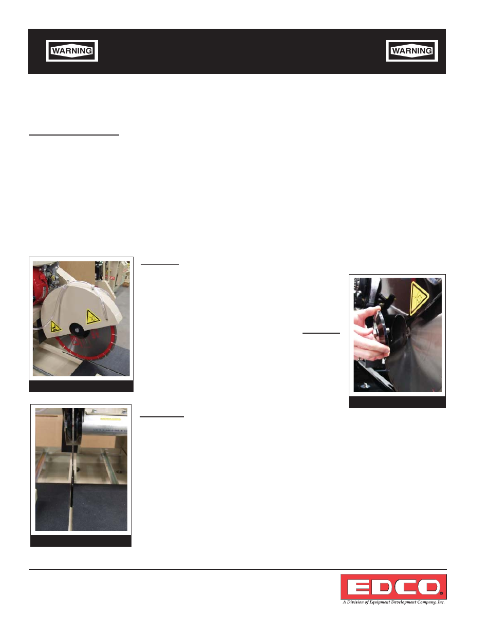 Maintenance | EDCO HSS-14 User Manual | Page 8 / 12