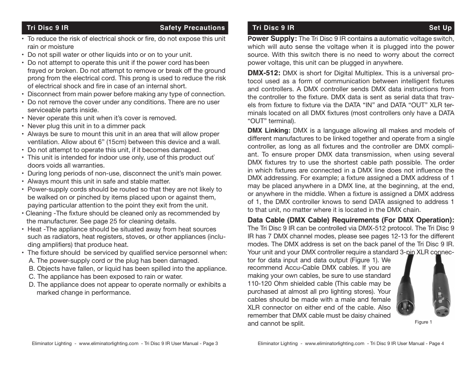 Eliminator Lighting TRiDiSC 9 IR User Manual | Page 2 / 10