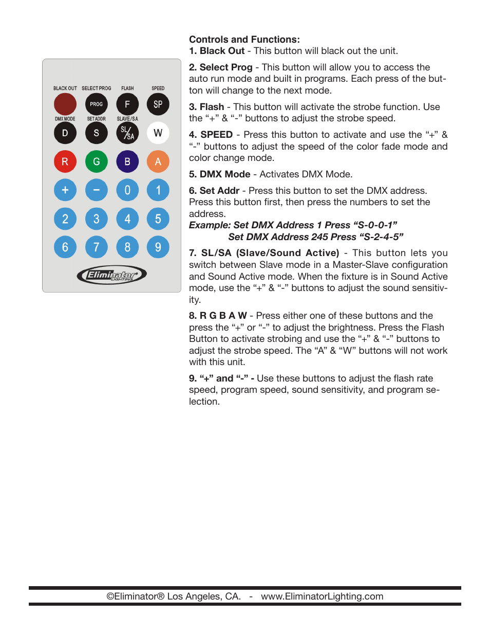 Eliminator Lighting Electro Disc LED User Manual | Page 4 / 4