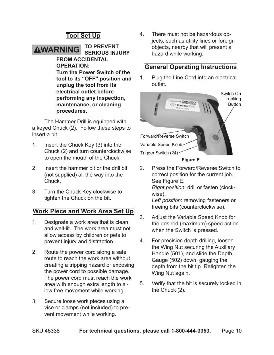 Chicago Electric 45338 User Manual | Page 10 / 15