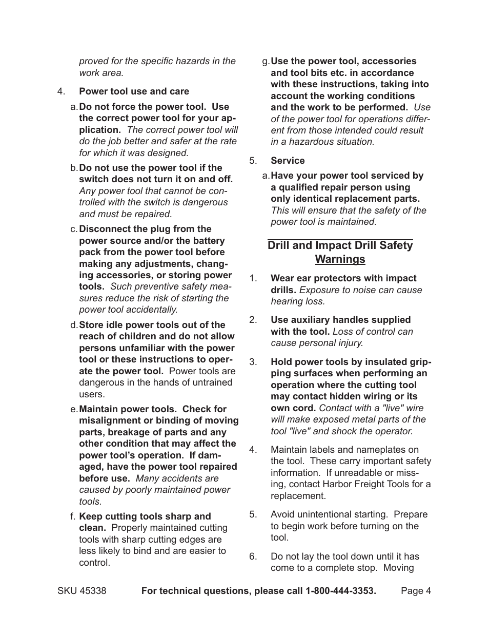 Chicago Electric 45338 User Manual | Page 4 / 15