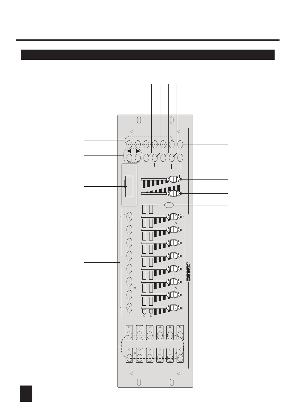 Overview, 1 front view 3 | Eliminator Lighting DMX DJ User Manual | Page 6 / 42