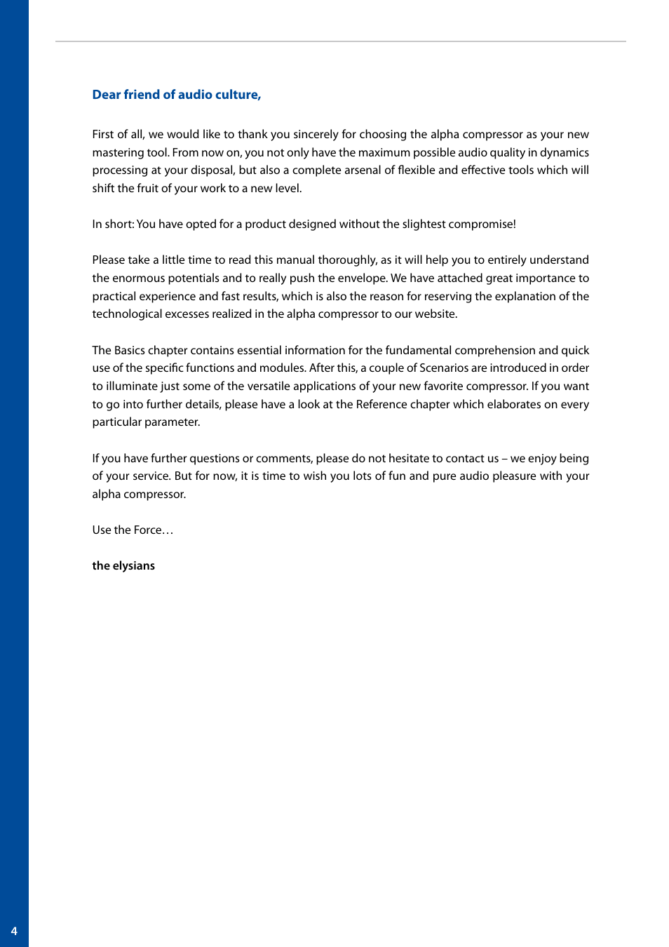 elysia alpha compressor User Manual | Page 4 / 39