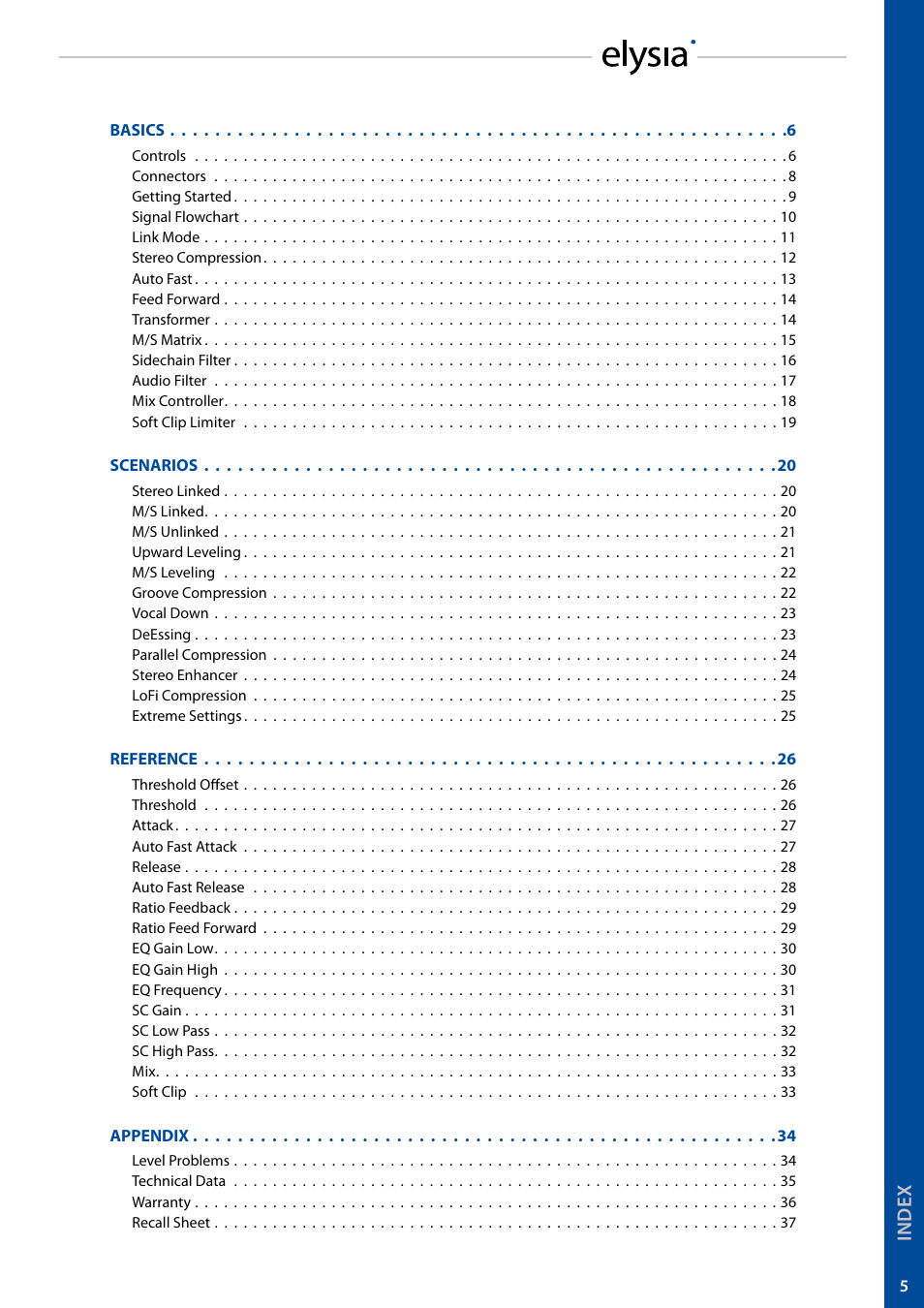 elysia alpha compressor User Manual | Page 5 / 39