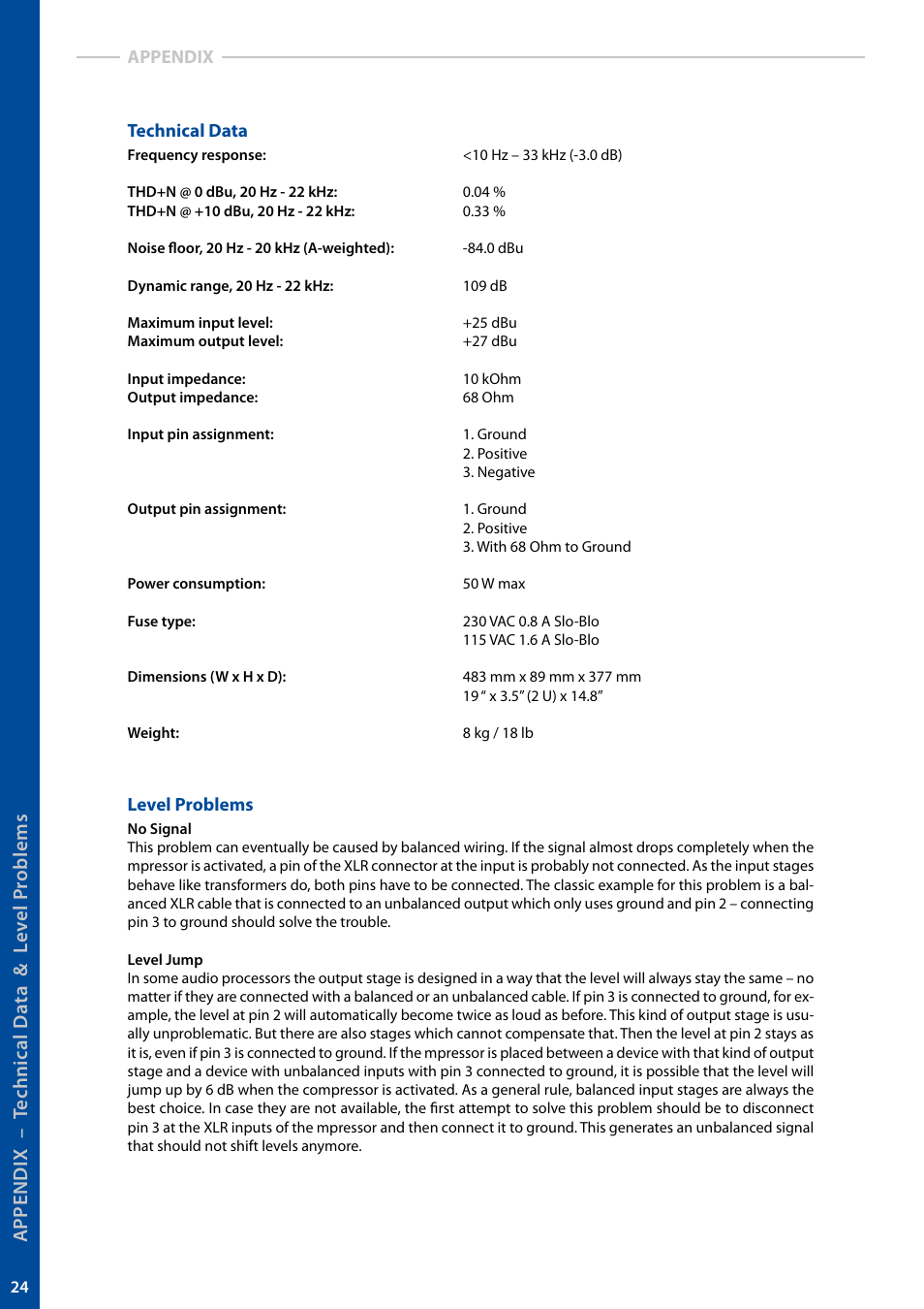 elysia mpressor User Manual | Page 24 / 27