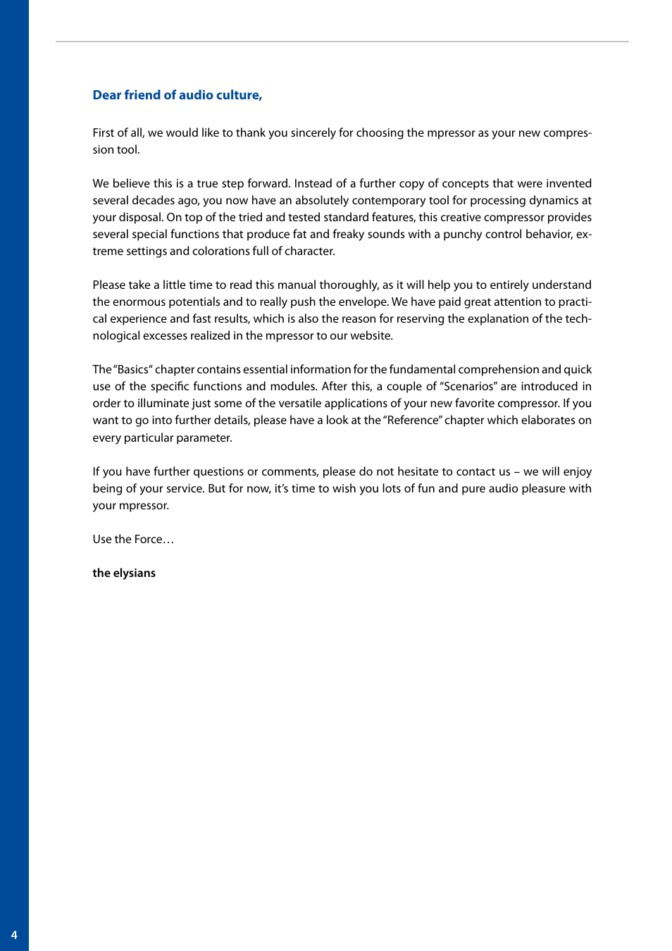 elysia mpressor User Manual | Page 4 / 27