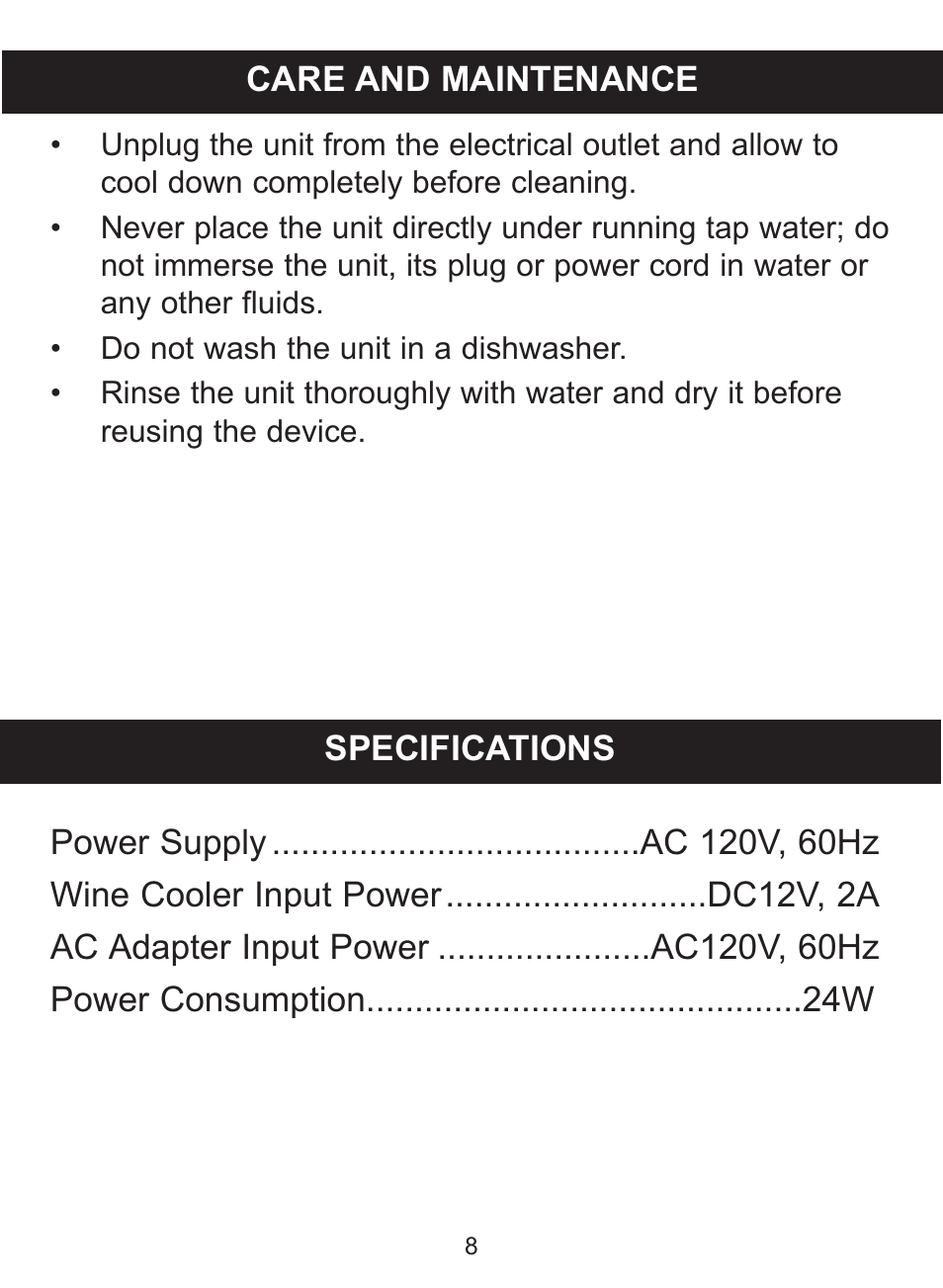 Emerson Radio FR10BK User Manual | Page 8 / 11